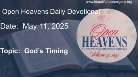 Open Heavens Daily Devotional May 11, 2025 | Beautiful Roses